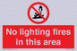 PF7719: No lighting fires in this area