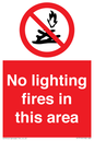 PF7719: No lighting fires in this area