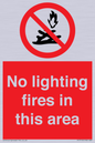 PF7719: No lighting fires in this area