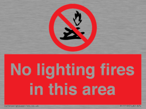 PF7719: No lighting fires in this area