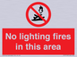 PF7719: No lighting fires in this area
