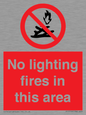 PF7719: No lighting fires in this area