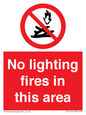 PF7719: No lighting fires in this area