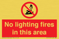 PF7719: No lighting fires in this area