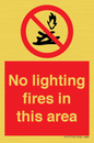PF7719: No lighting fires in this area