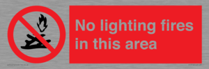 PF7719: No lighting fires in this area