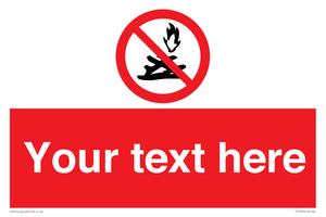 PF7729: Custom prohibition no lighting fires