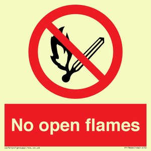 PF7866: No open flames