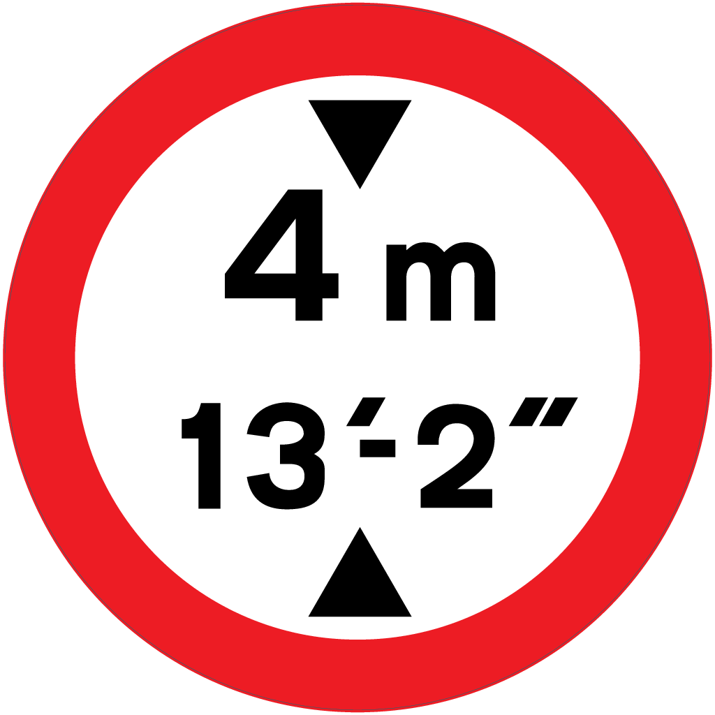 PFS786: Road / Height Restriction 4m