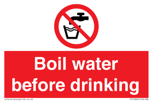 PH10040: Boil water before drinking