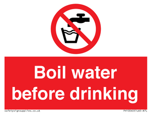 PH10040: Boil water before drinking