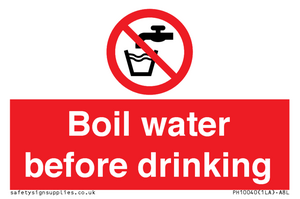 PH10040: Boil water before drinking