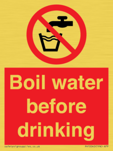 PH10040: Boil water before drinking