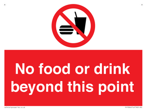 PH10044: No food or drink beyond this point