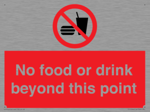 PH10044: No food or drink beyond this point