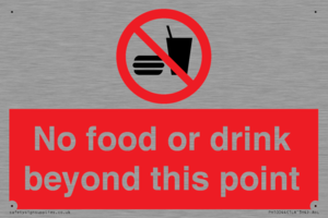 PH10044: No food or drink beyond this point
