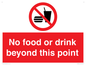 PH10044: No food or drink beyond this point