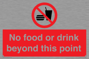PH10044: No food or drink beyond this point