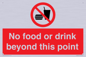 PH10044: No food or drink beyond this point