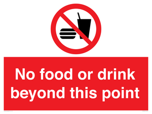 PH10044: No food or drink beyond this point
