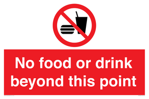 PH10044: No food or drink beyond this point