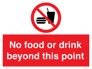 PH10044: No food or drink beyond this point
