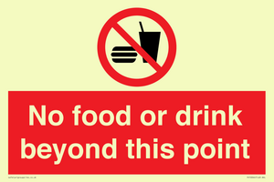 PH10044: No food or drink beyond this point