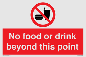 PH10044: No food or drink beyond this point