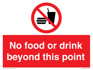 PH10044: No food or drink beyond this point