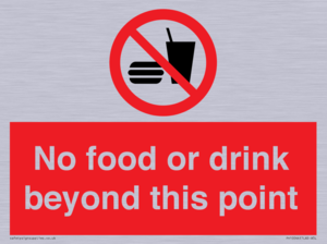 PH10044: No food or drink beyond this point