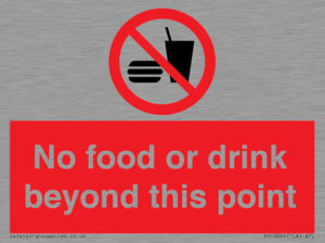 PH10044: No food or drink beyond this point
