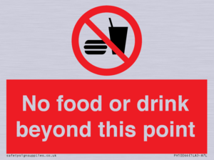 PH10044: No food or drink beyond this point