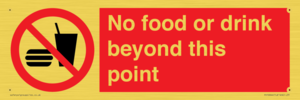 PH10044: No food or drink beyond this point