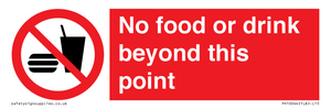PH10044: No food or drink beyond this point