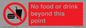 PH10044: No food or drink beyond this point