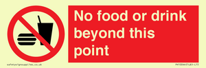 PH10044: No food or drink beyond this point