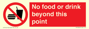 PH10044: No food or drink beyond this point