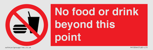 PH10044: No food or drink beyond this point