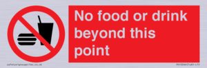 PH10044: No food or drink beyond this point