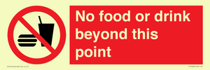 PH10044: No food or drink beyond this point