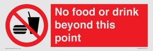 PH10044: No food or drink beyond this point