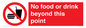 PH10044: No food or drink beyond this point