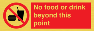 PH10044: No food or drink beyond this point