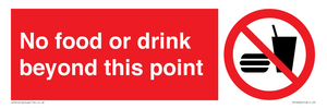 PH10044: No food or drink beyond this point