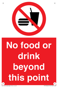 PH10044: No food or drink beyond this point