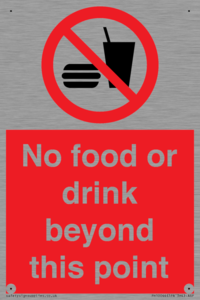 PH10044: No food or drink beyond this point