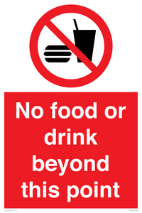 PH10044: No food or drink beyond this point