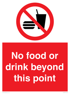 PH10044: No food or drink beyond this point
