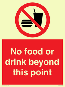 PH10044: No food or drink beyond this point