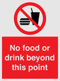 PH10044: No food or drink beyond this point